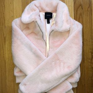 Puffy/Fuzzy Forever 21 Cropped Jacket